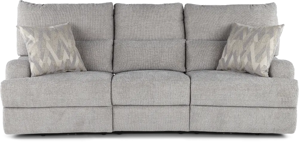 Brindle Gray Power Reclining Sofa-1