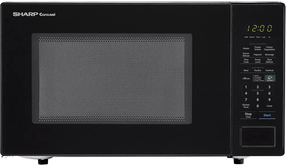 SMC1441CB Sharp Countertop Microwave - 1.4 cu. ft. Black-1