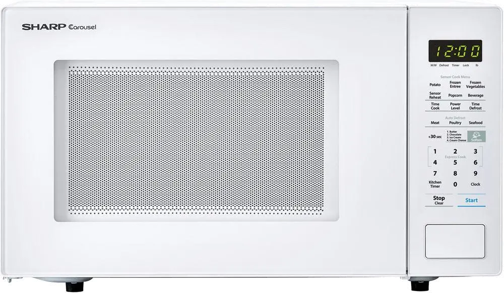SMC1441CW Sharp Countertop Microwave - 1.4 cu. ft. White-1