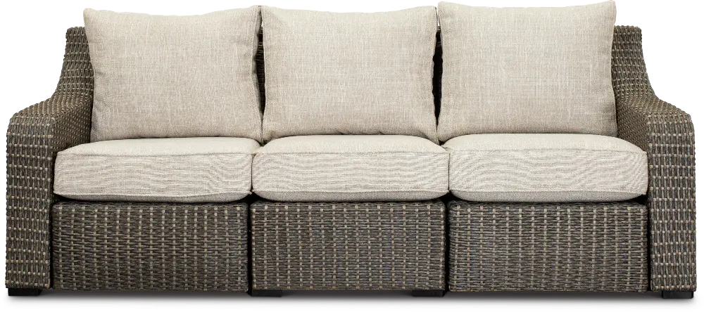 Lemans Woven Patio Sofa with Motion-1