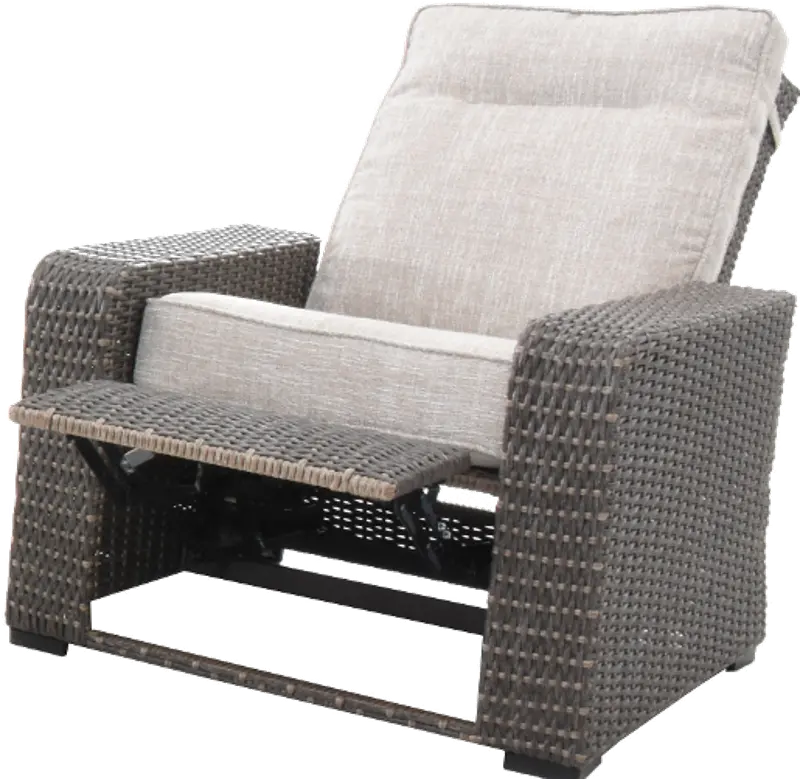 Lemans Woven Reclining Patio Chair Rc Willey - Outdoor Resin Wicker Patio Recliner Chair