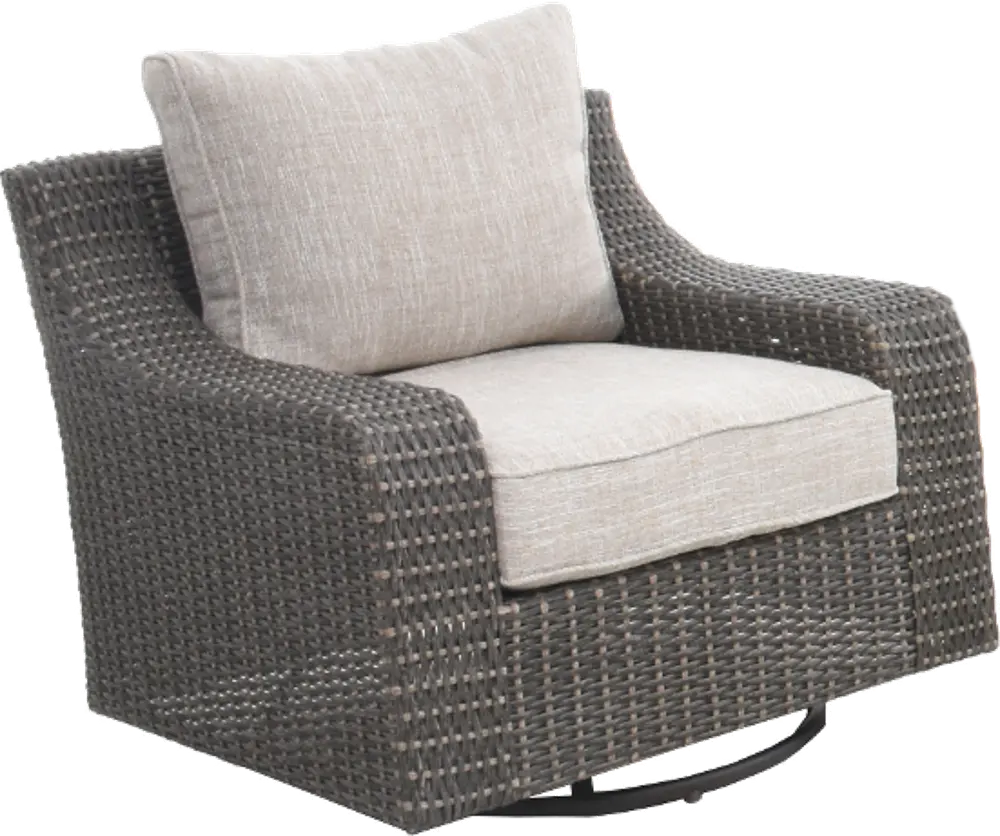 Lemans Woven Swivel Patio Chair-1