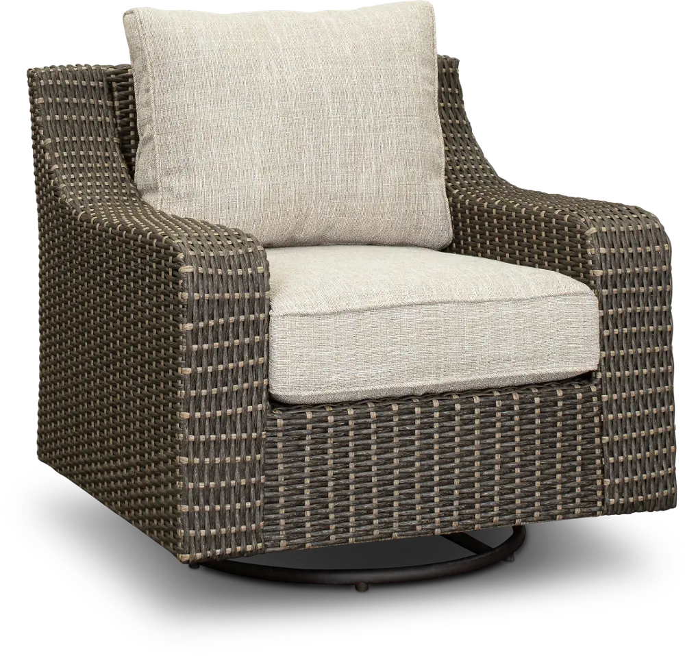 Lemans Woven Swivel Patio Chair-1