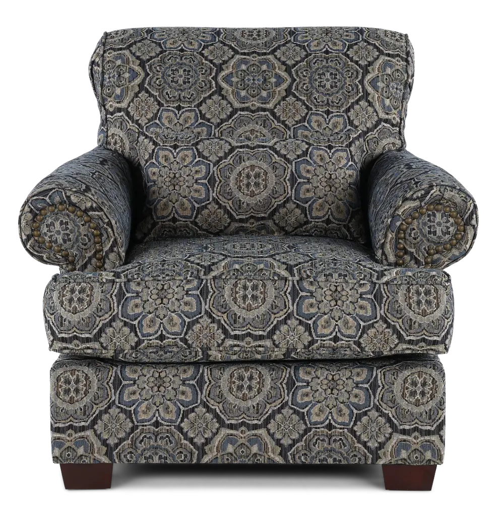 BRKCHA/KINBLU Southport Blue Accent Chair-1