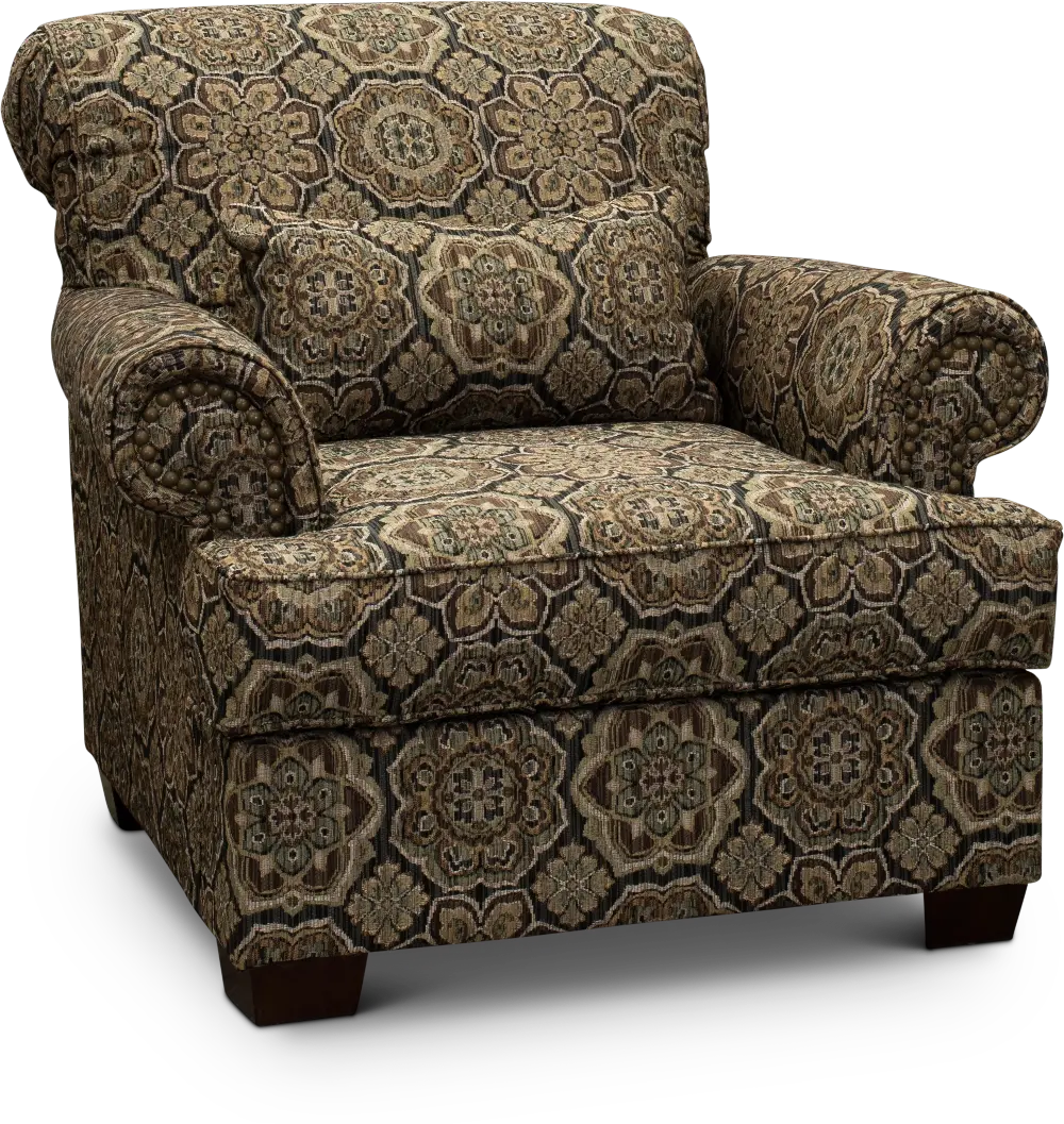 Southport Brown Accent Chair-1