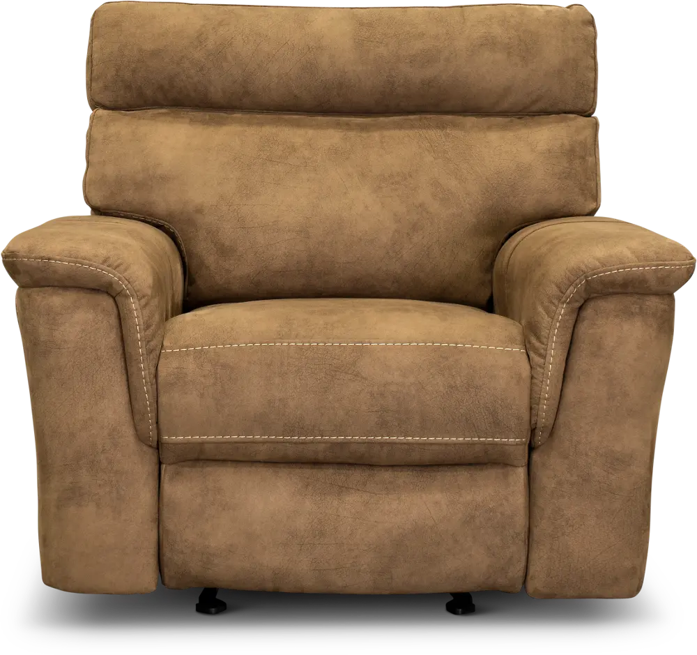 Traditional Taupe Glider Recliner - Maci-1