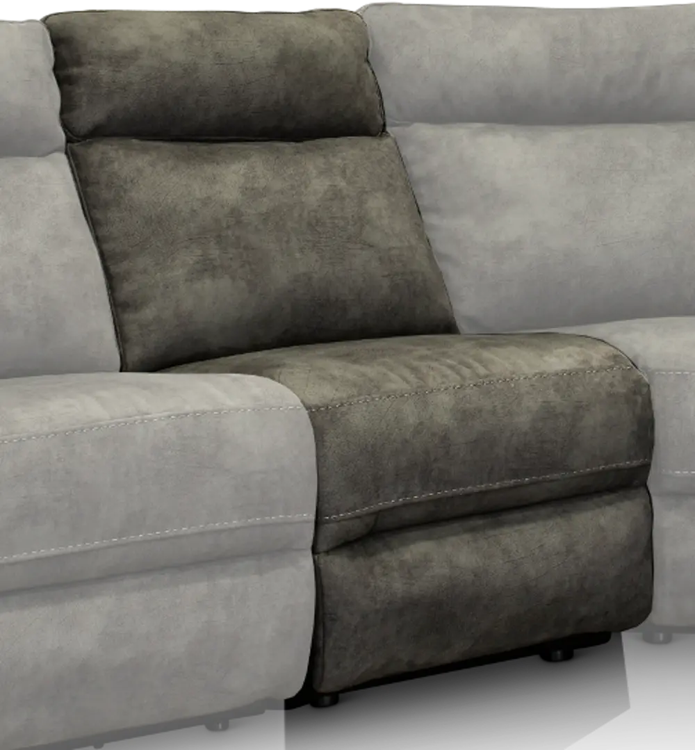 Gray Armless Chair - Maci-1