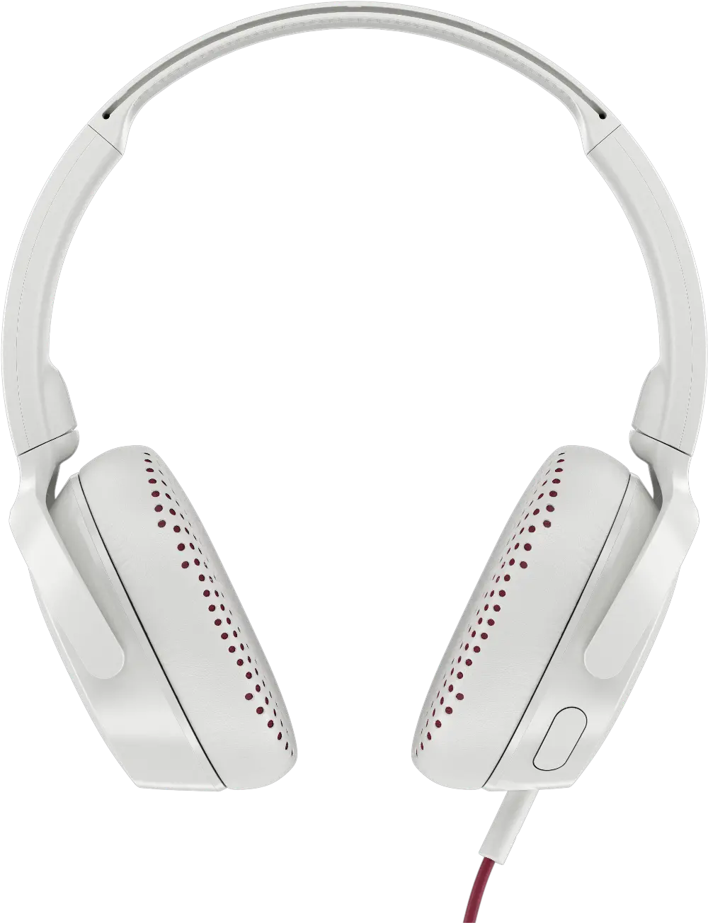 S5PXY-L635,CRI,RIF Skullcandy Riff Headphones - White/Red-1