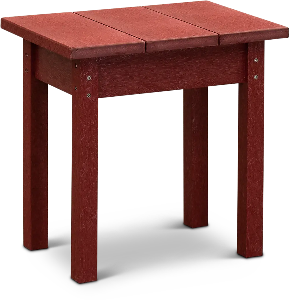 Dark Red Outdoor Patio Side Table - Captiva-1