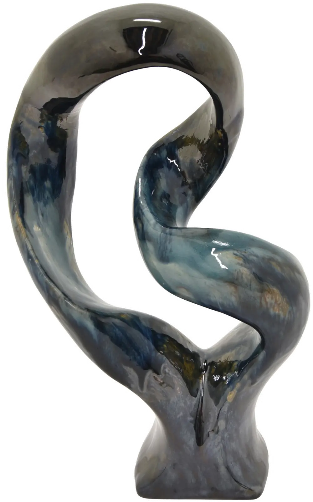 Twisted Ceramic Tabletop Sculpture-1