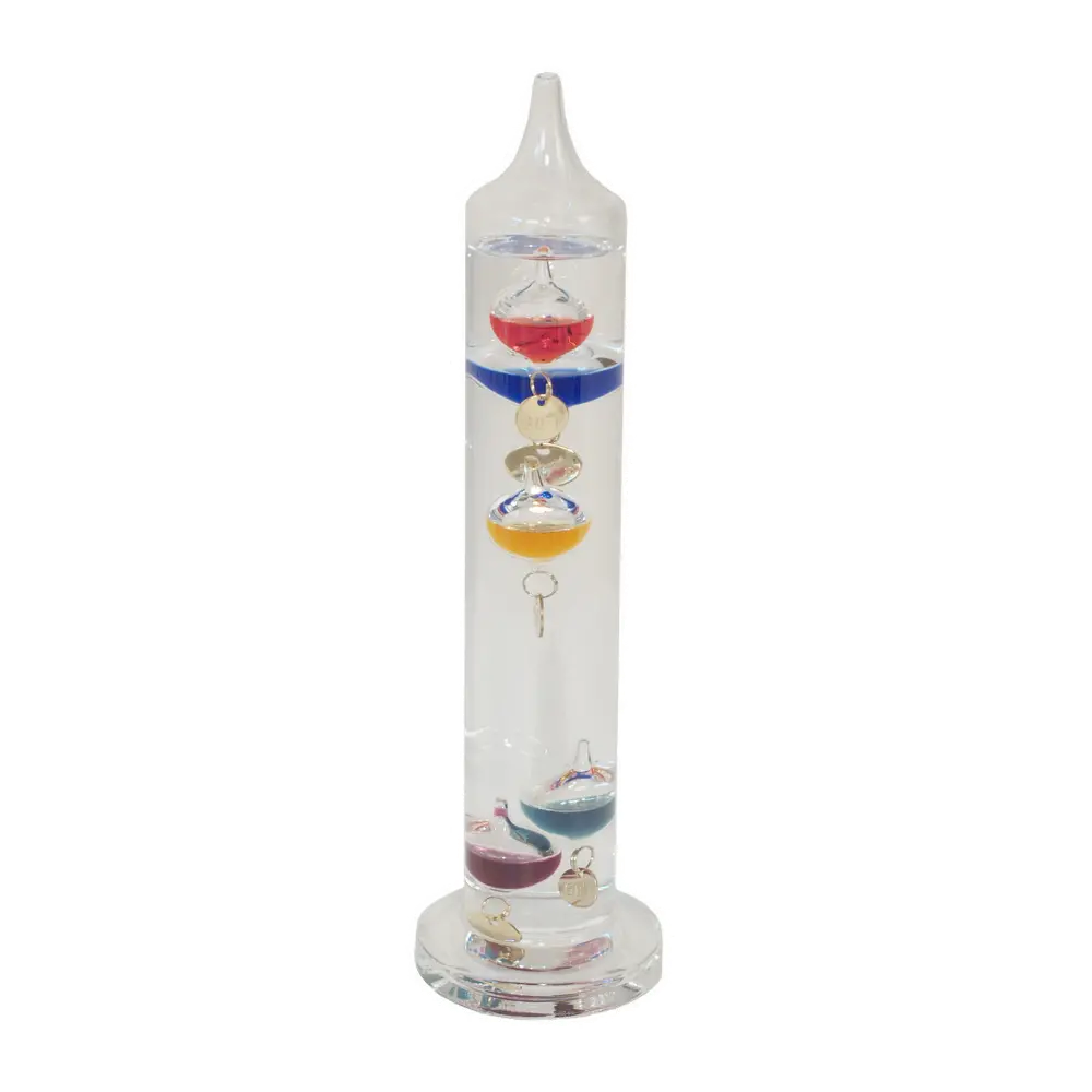 11 Inch Multi Color Glass Galileo Thermometer-1
