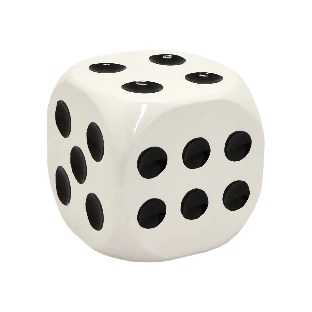 White and Black Dice Tabletop Decor-1