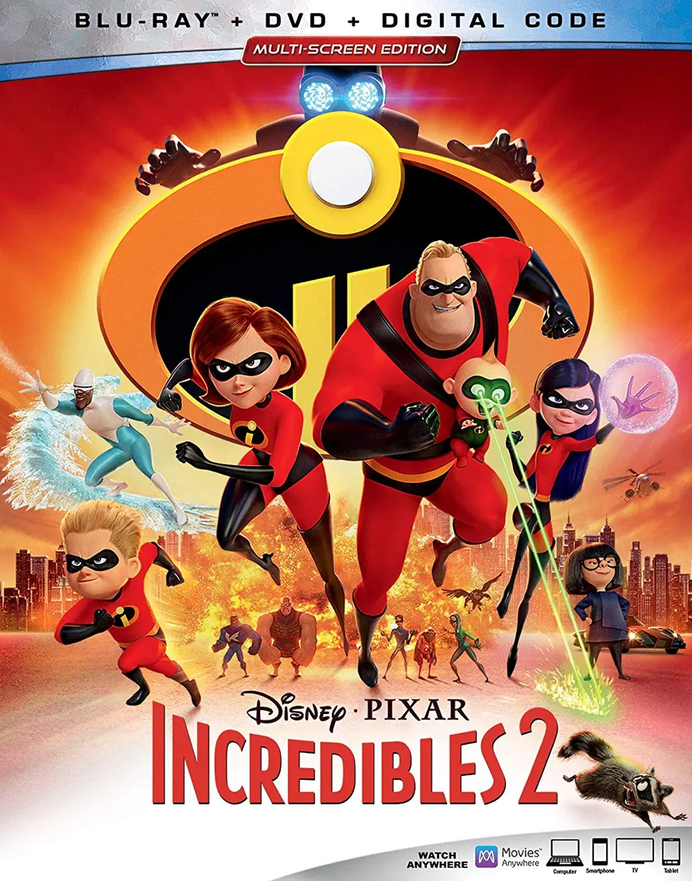 Incredibles 2 (Blu-Ray + DVD + Digital Code)-1
