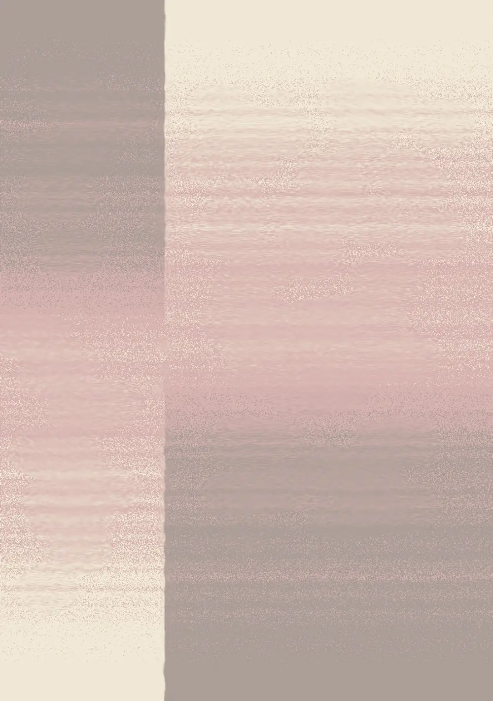 5 x 8 Medium Blocked Pink and Gray Area Rug - Focus-1
