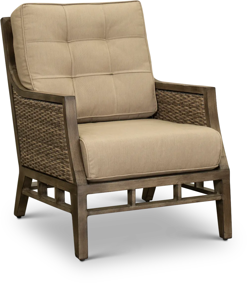 Sunbrella Patio Wicker Club Chair - Danbury-1