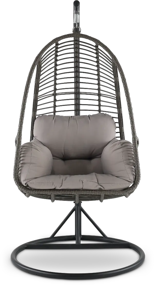 Metal Wicker Outdoor Hanging Chair With Cushion Rc Willey - Hanging Patio Chair Cushion
