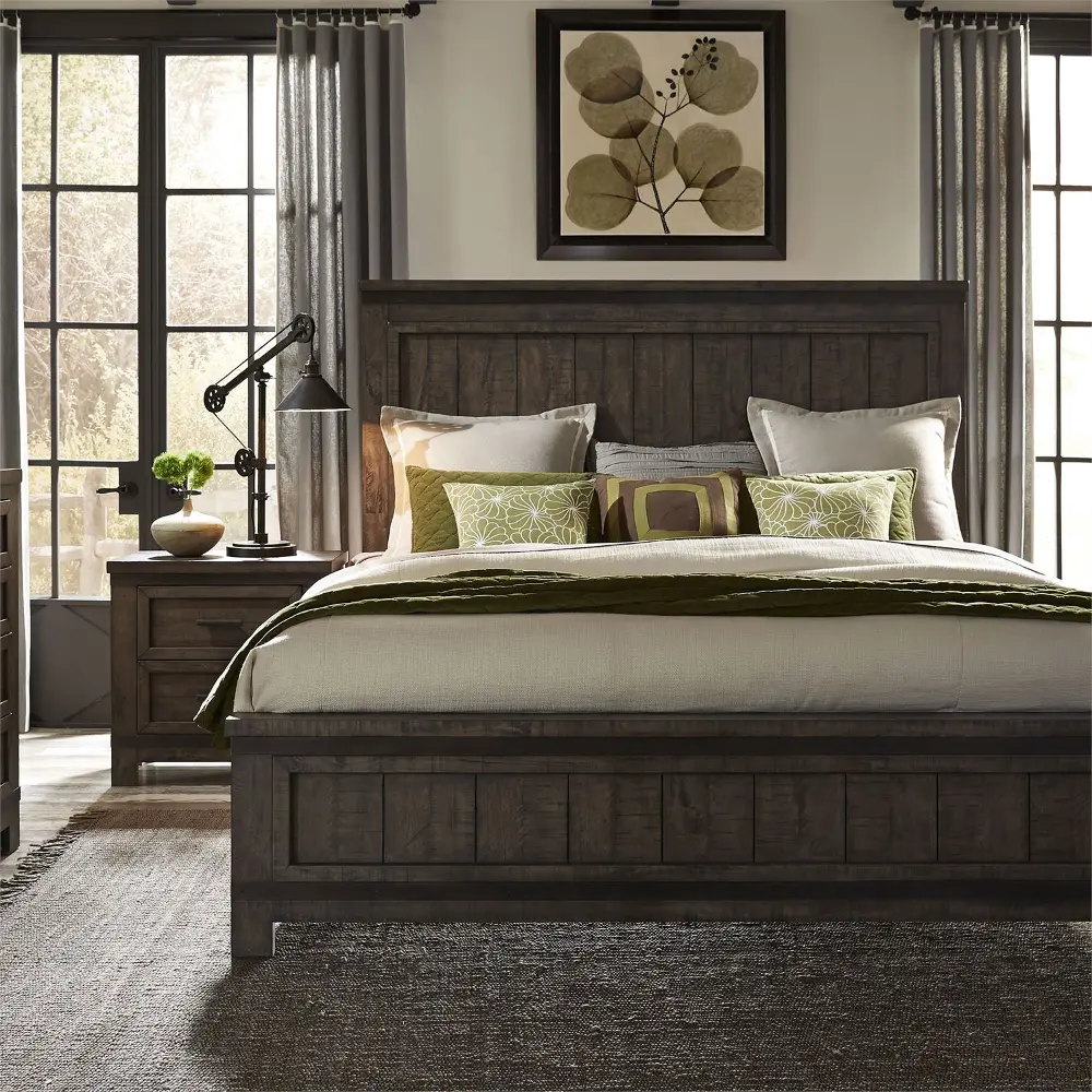 Thornwood Hills Gray 4 Piece Queen Bedroom Set-1