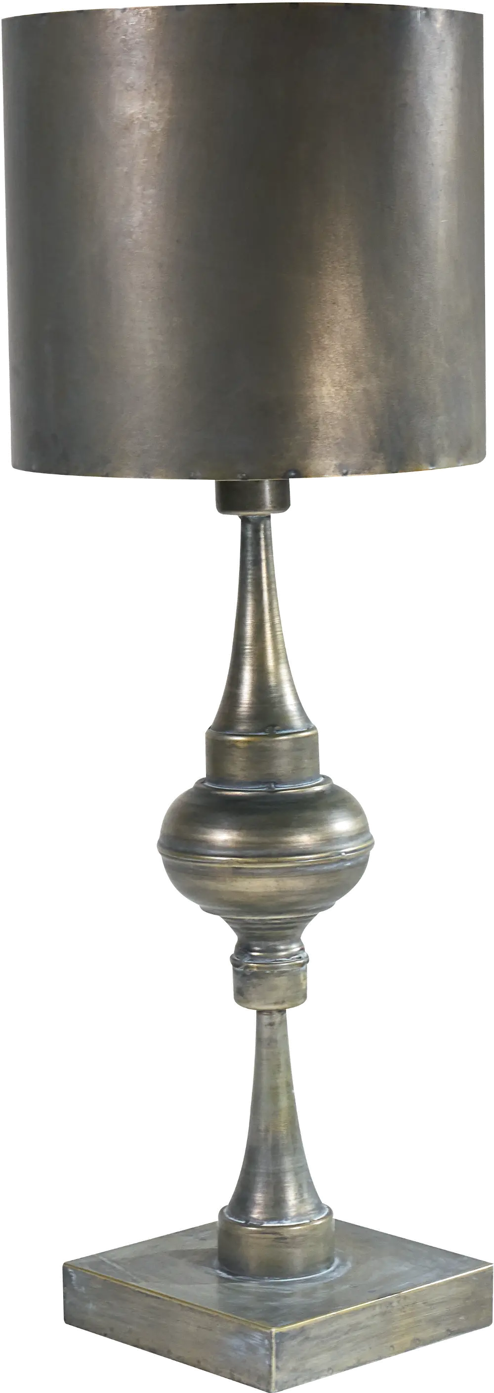 Magnolia Home Furniture Distressed Metal Ore Table Lamp-1