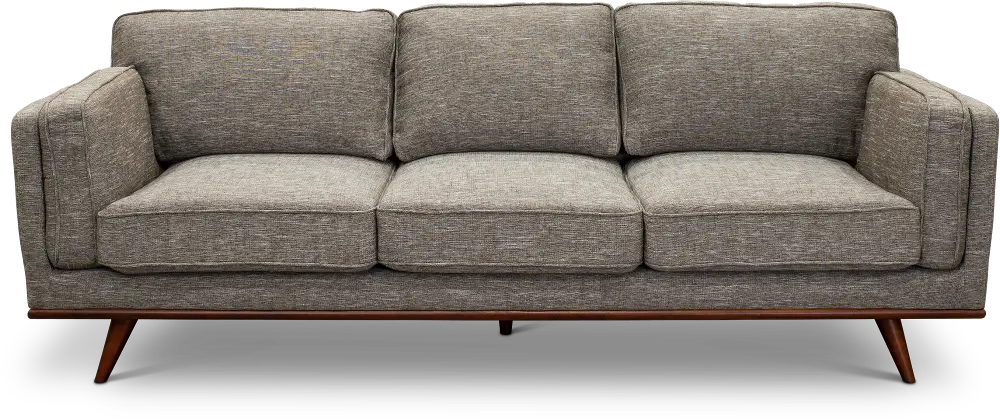 Mid Century Modern Gray Sofa - Camden-1