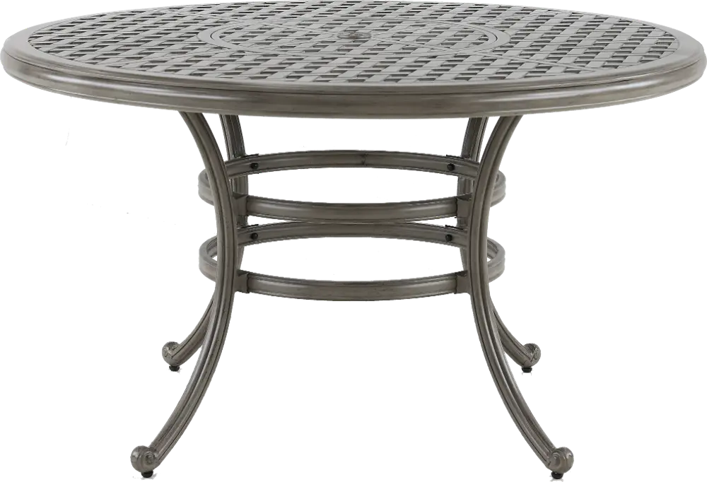 Macan Gray Metal Round Patio Table-1