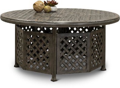 Gray Cast Metal Patio  Fire Pit Macan  RC Willey 