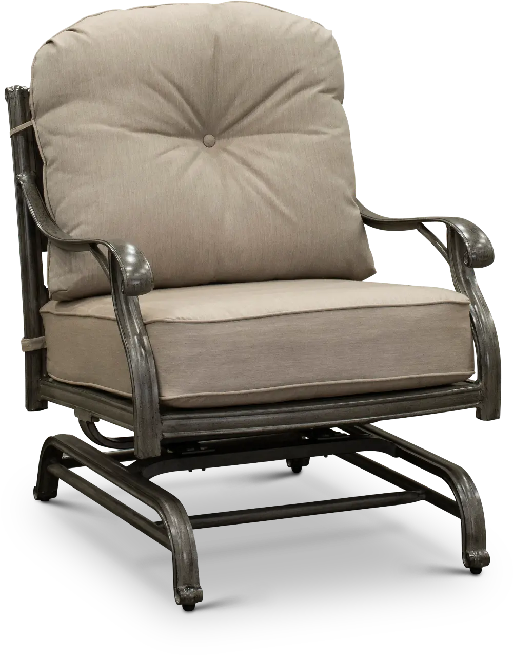 Macan Brown High Back Motion Patio Chair-1