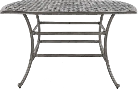 Macan Cast Metal Bar Height Patio Table, Metal Porch Table And Chairs