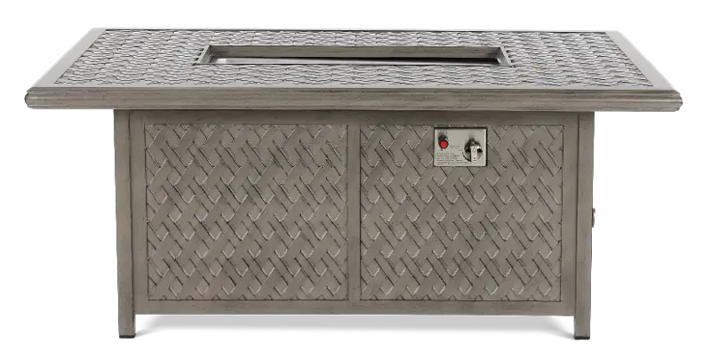 Macan Gray Patio Fire Pit Table
