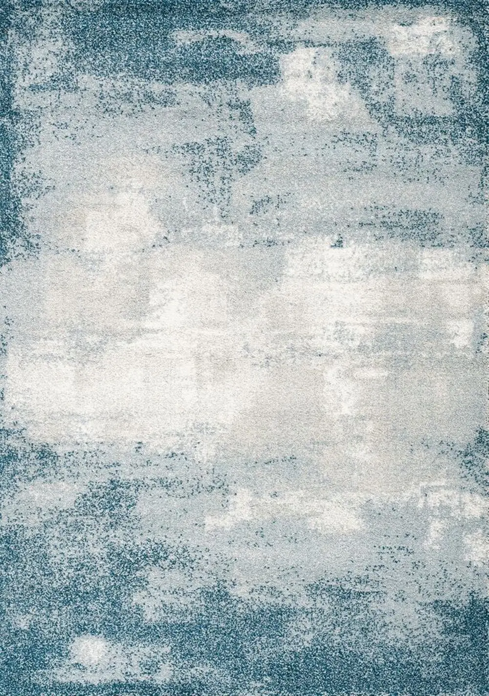 Sable 5 x 8 Teal, Gray, and Cream Area Rug-1