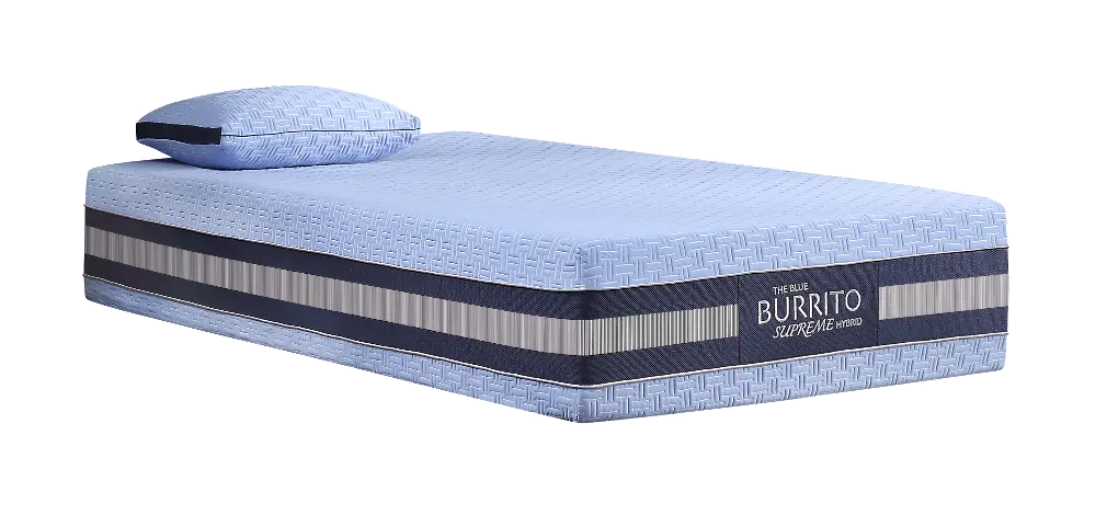 blue burrito mattress twin