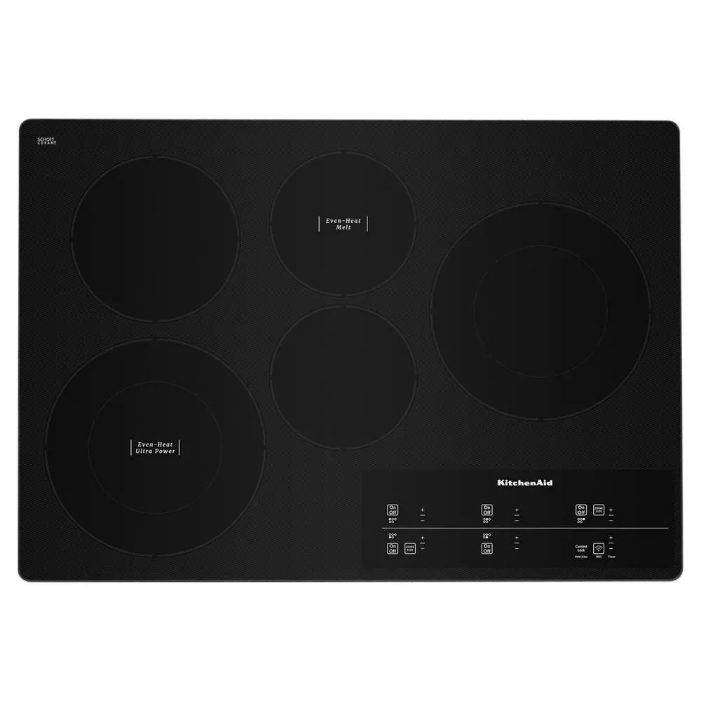 KCES950HSS KitchenAid 30 Inch Smart Smoothtop Electric Cooktop - Stainless Steel-1