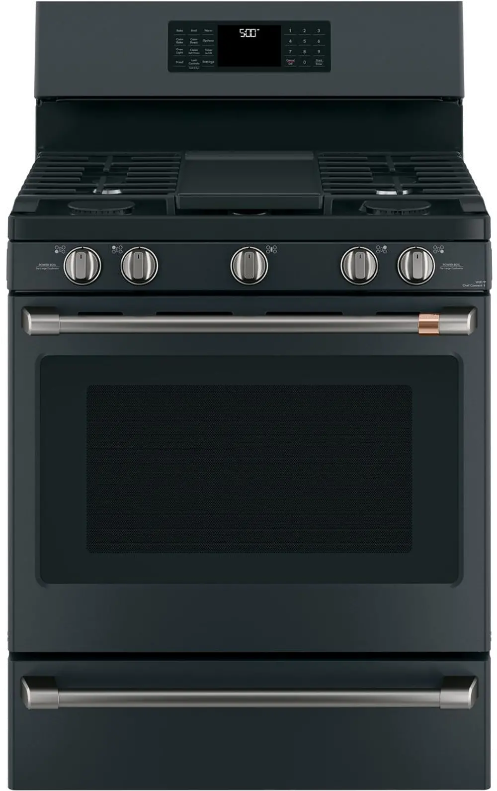 CGB500P3MD1 Cafe 30  Free-Standing Gas Oven with Convection Range - Matte Black-1