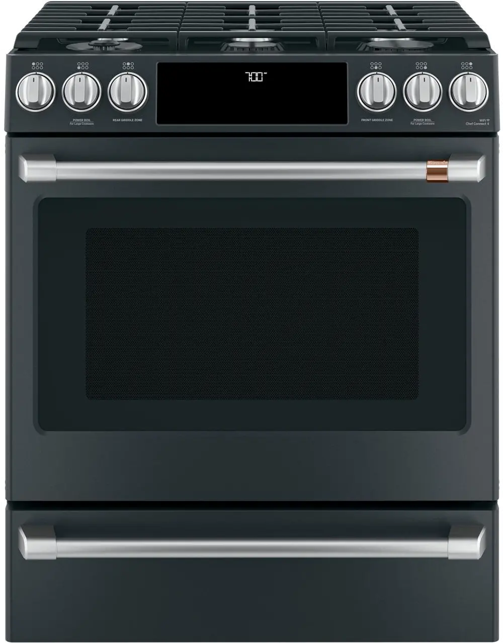 CGS700P3MD1 Cafe 5.6 cu ft Gas Range - Black Matte-1