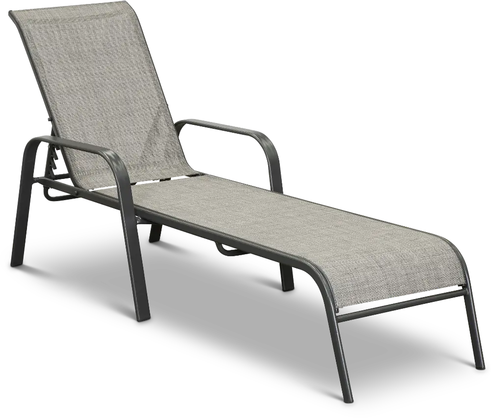 Charcoal Gary Patio Chaise Lounge - Mayfield-1