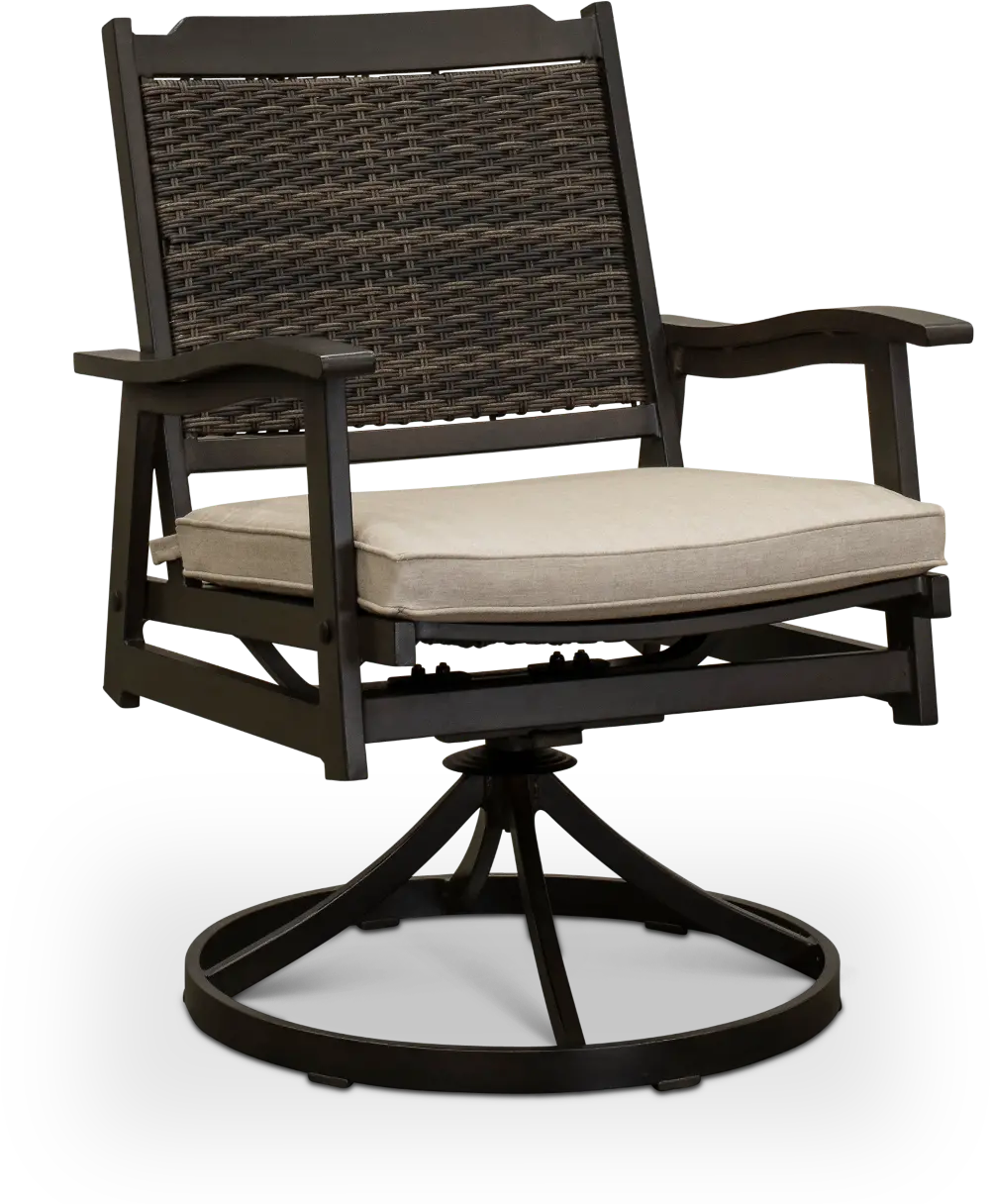 AFV05101P03/SWVCHAIR Woven Swivel Patio Chair - Glenwood-1