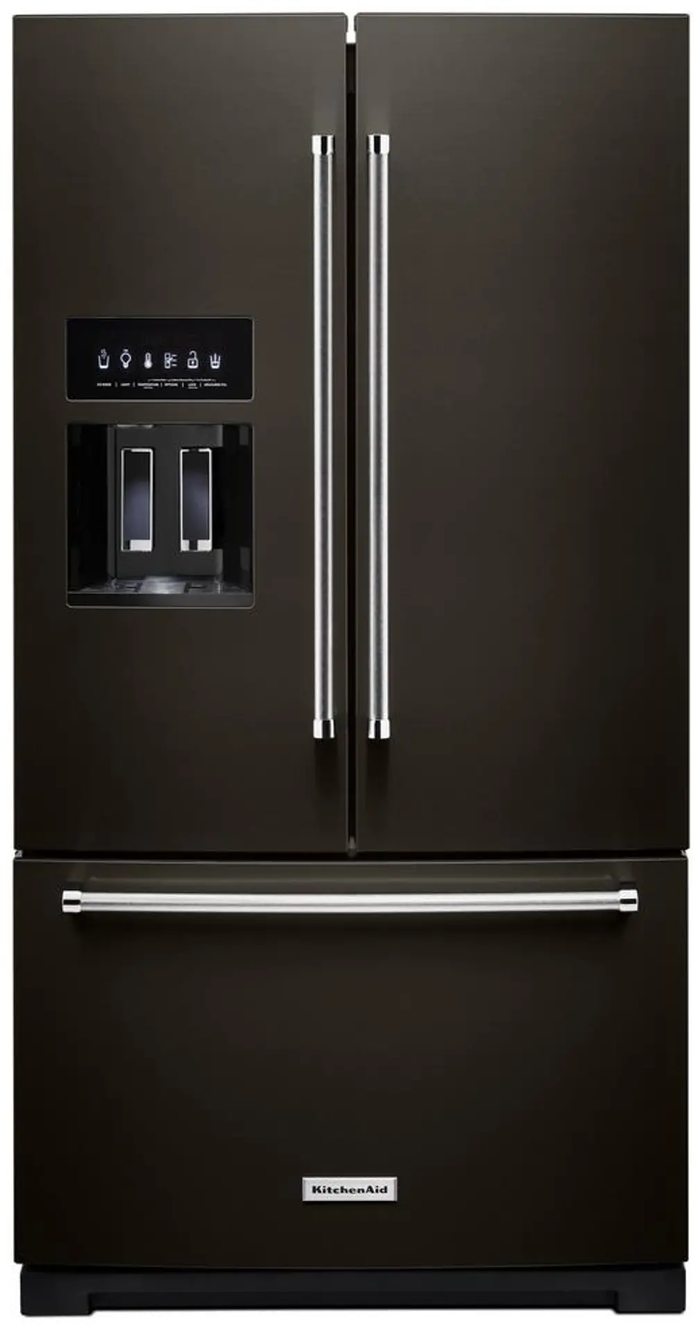 KRFF507HBS KitchenAid 26.8 cu ft French Door Refrigerator - Black Stainless Steel-1