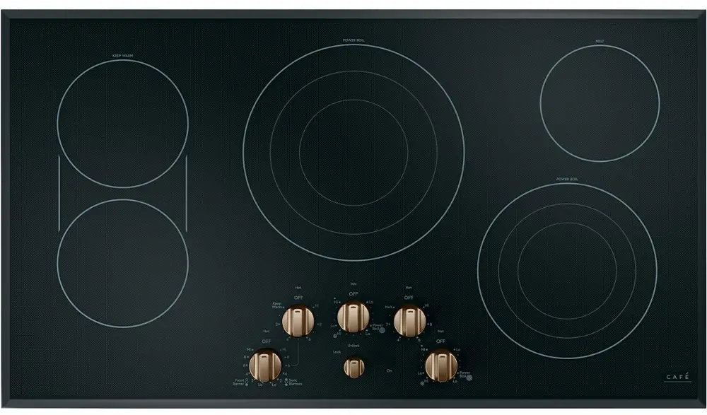 CEP70363MS2 Cafe 36  Built-In Knob Control Electric Cooktop-1