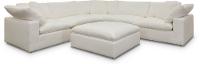 Pearl White 5 Piece Sectional Sofa