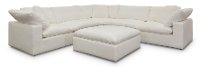 Pearl White 5 Piece Sectional Sofa Peyton Rc Willey Furniture Pearl White 5 Piece Sectional Sofa