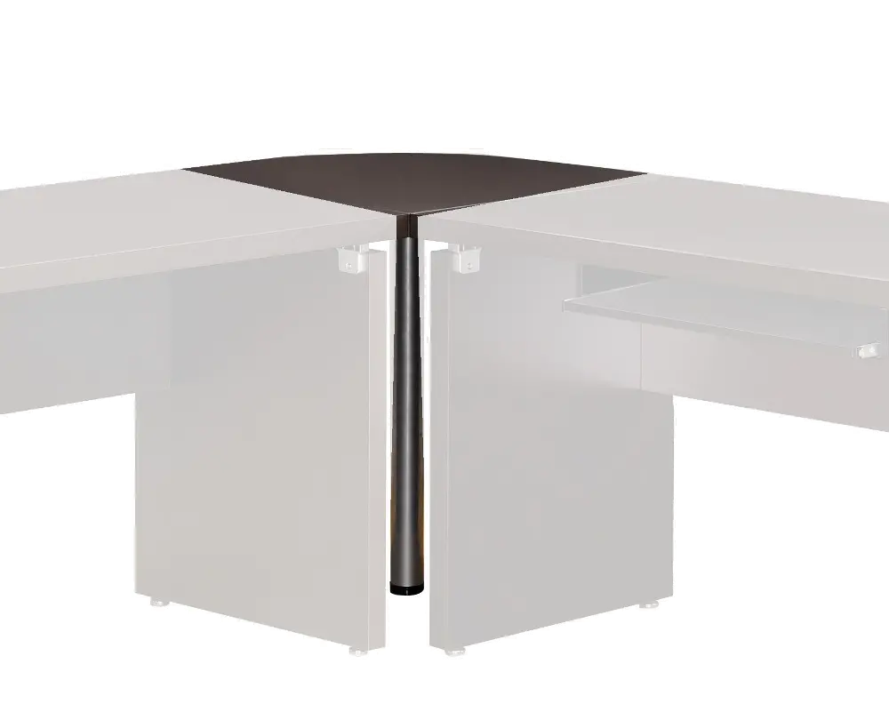 Cappuccino Brown Contemporary Corner Desk - Skylar-1