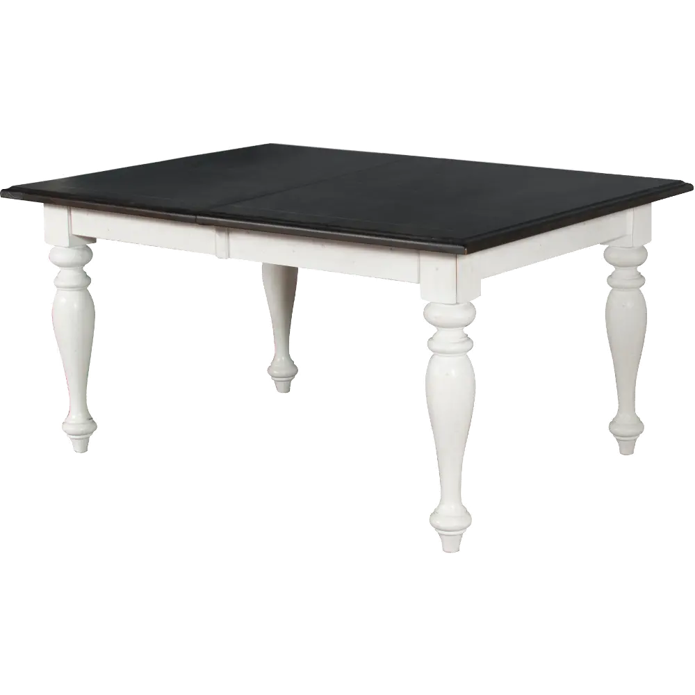 Bourbon County French Country White Two-Tone Dining Table-1