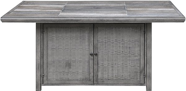 Firepits Patio Furniture Rc Willey Gray Rectangular Patio Fire Pit Alderbrook