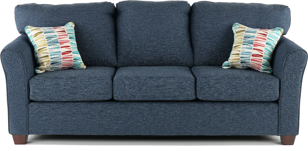 Wall St. Navy Blue Sofa-1