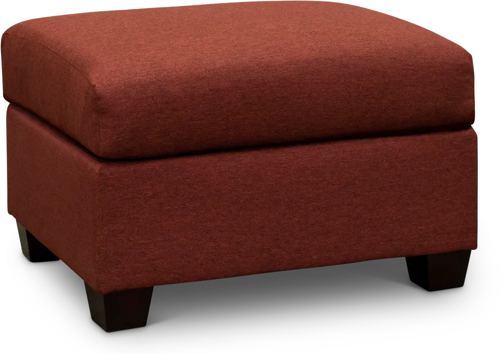 Wall St. Red Ottoman-1