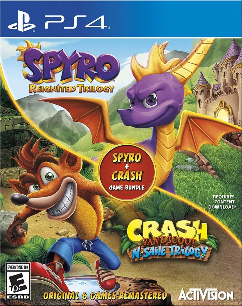 PS4/SPYRO_CRASH_BNDL Spyro and Crash Bandicoot Trilogies Bundle - PS4-1