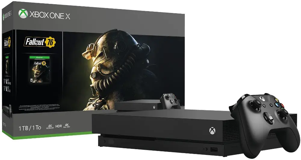 XB1X/FALLOUT_76_BNDL Fallout 76 Xbox One X Bundle - Black-1