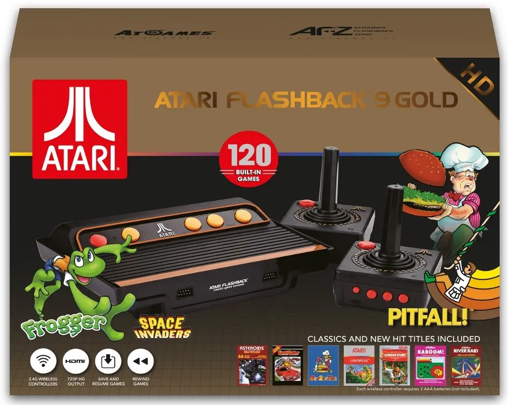 AR3650,ATARIGOLD9_CN Atari Flashback 9 Retro Gaming System - Gold Edition-1