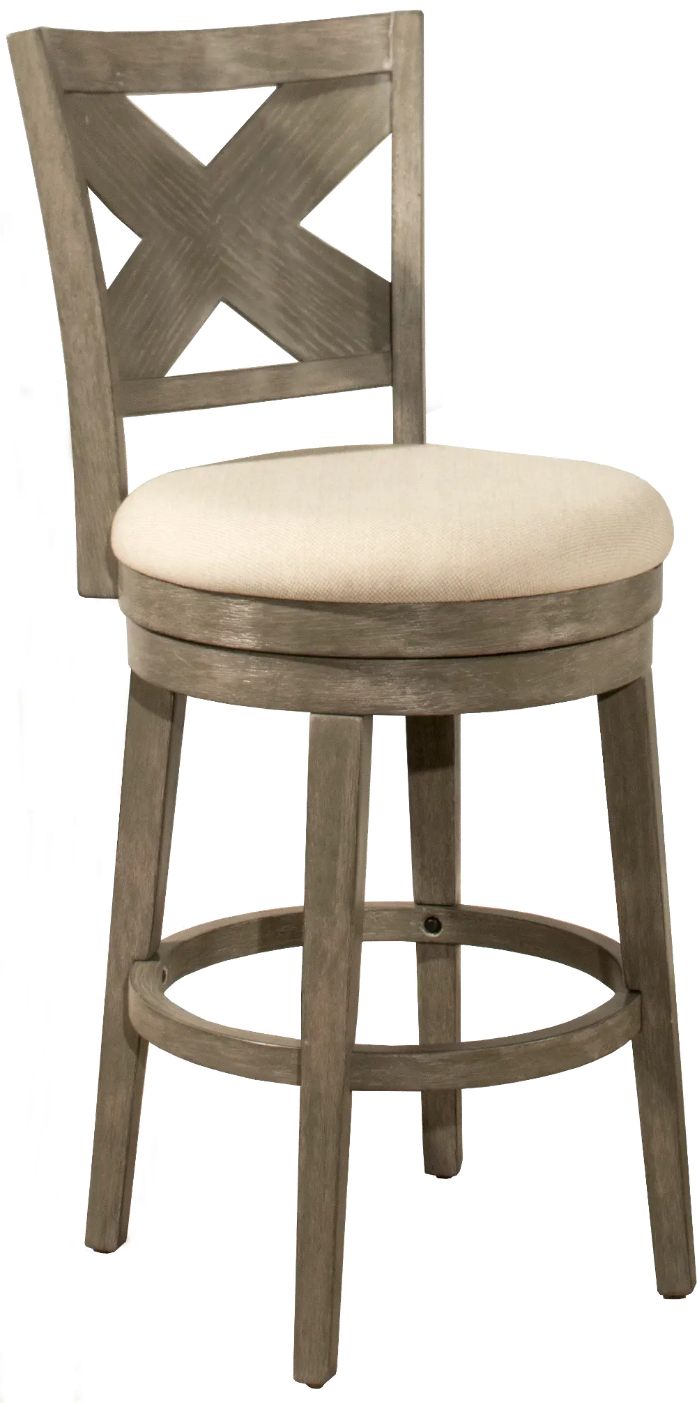 Weathered Gray 26 Inch Upholstered Counter Height Stool - Sunhill-1
