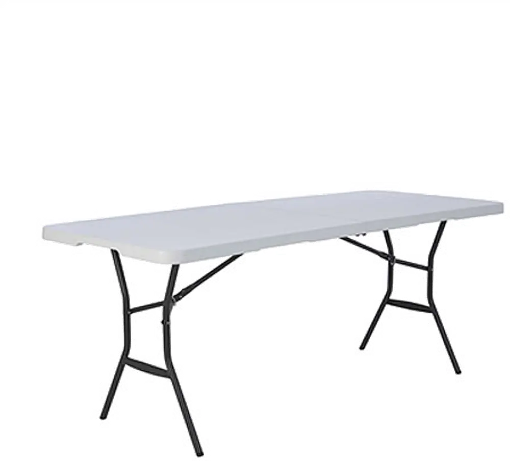 5011/6'TABLE Lifetime 6-Foot Fold-in-Half Table - White Granite-1
