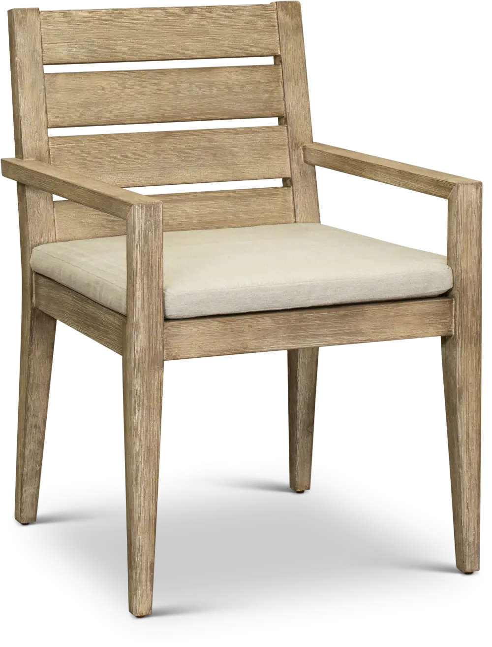 Weathered Gray Patio Arm Chair - Glades-1